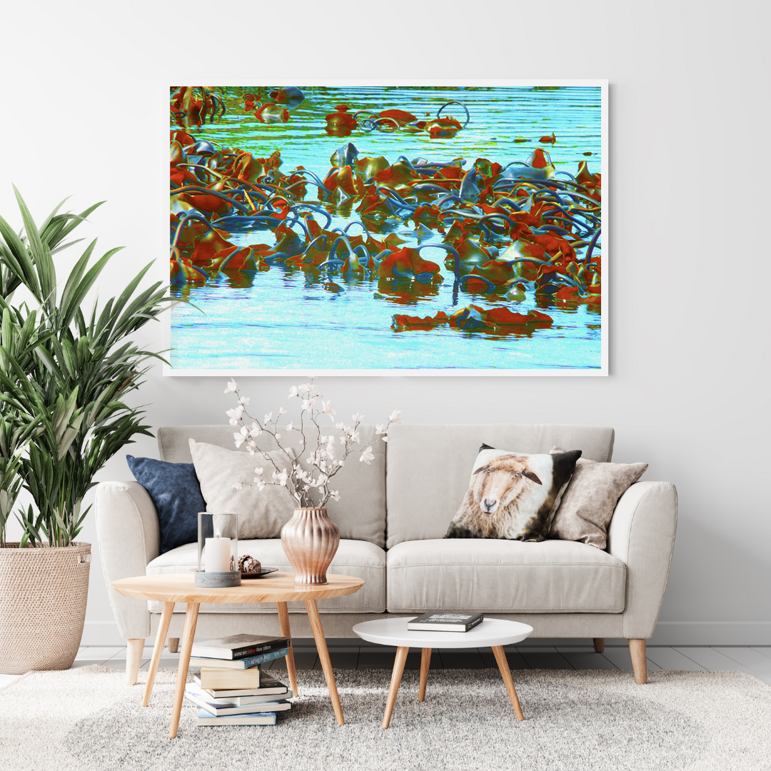 Blossoms in the Blue original abstract contextualised office art modern decor photo print by Blair Montague Drake